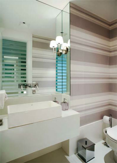 papel de parede lavabo