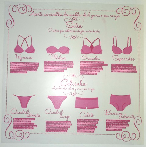 mural lingeries Pernambucanas
