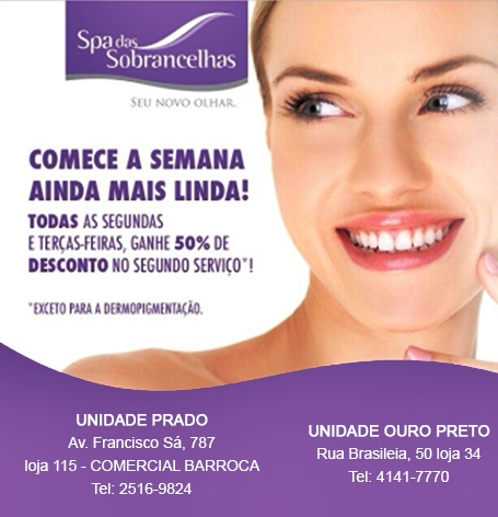 PROMOÇÃO SEG E TER spa das sobrancelhas prado